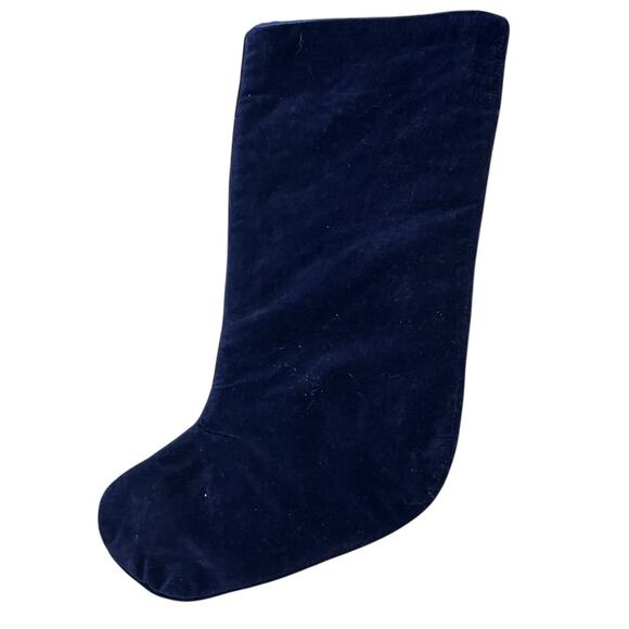 Vintage Wool Needlepoint Christmas Stocking Velvet Back Angel Peace Holiday - Picture 5 of 7